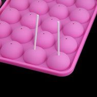 Silicone Tray Pan Mould Mold for Creating Lollipops Cake Pop Chocolate Truffle with 25pcs Sticks DIY Bakeware... N5