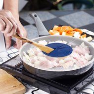 Silicone Splatter Screen Baking Mixing Bowl Guard Covers Pots, Shields From Splatter Sprays, Avoids Spills, Reduces... N6