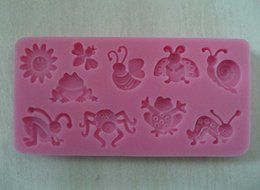 Sun and Cute Little Insects Silicone 3d Cake Fondant Decoration Mold Tools