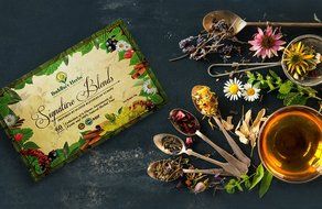 Premium Tea Sampler - Herbal Tea Sampler - 6 Flavor Tea Gift Set - 60 Count Tea Bags - Tea Gifts - Tea New Year... N5