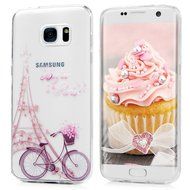 Badalink Galaxy S7 Edge Case Clear Soft TPU Rubber Skin Bumper Case Shockproof Flexible Easy Grip Colorful Painting...