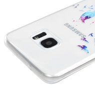 Badalink Galaxy S7 Edge Case Clear Soft TPU Rubber Skin Bumper Case Shockproof Flexible Easy Grip Colorful Painting... N5