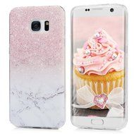Badalink Galaxy S7 Edge Case Clear Soft TPU Rubber Skin Bumper Case Shockproof Flexible Easy Grip Colorful Painting... N6