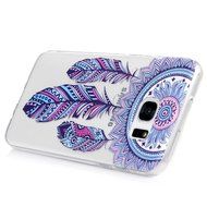 Badalink Galaxy S7 Edge Case Clear Soft TPU Rubber Skin Bumper Case Shockproof Flexible Easy Grip Colorful Painting... N9