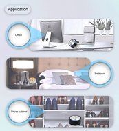RIGOGLIOSO Ionic Air Purifier, USB Mini Air Purifier, Portable Air Ionizer Ozone Freshener,True Hepa Homes Purifier... N2