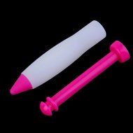 Lariy Pastry Cream Chocolate Decorating Syringe Silicone Plate Paint Pen Cake Cookie N2