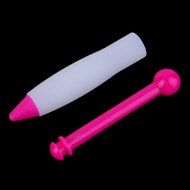 Lariy Pastry Cream Chocolate Decorating Syringe Silicone Plate Paint Pen Cake Cookie N3