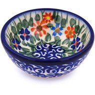 Ceramika Bona H7114G Polish Pottery Ceramic Bowl Hand Painted, 3-Inch
