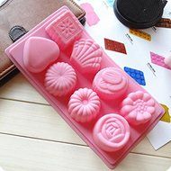 High Quality One Piece of Silicone 8 Flower Cake Mold by PJcake N3