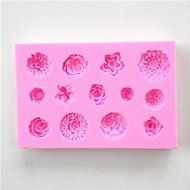 Wocuz W0578 Kinds of Mini Flower Shapes Candy Making Silicone Mold Cake Decoration Mould Fondant Chocolate Small...