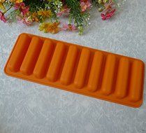 10 grid Icicle Finger cake Silicone Cake Mold Pudding mold Chocolate molds Ice lattice mold N2