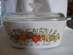 Corning Ware Spice of Life 1 1/2qt Casserole Dish and Lid N2