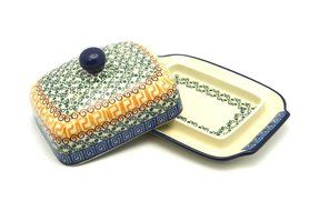 Polish Pottery Butter Dish - Autumn