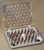 Ateco 55-Piece Stainless Steel Decorating Tube Set with Hinged Storage Box by Ateco