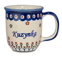 New Polish Pottery 12oz Mug - KUZYNKA, COUSIN (F) N2