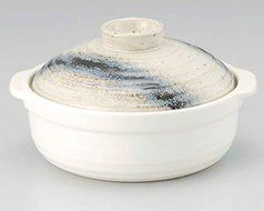 Ishime Ginga for 3-4 persons 10.3inch Donabe Japanese Hot pot White Ceramic Made in Japan