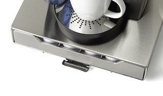 NIFTY 6498 Keurig Brewed Stainless Steel K-Cup Rolling Drawer, Metallic N2