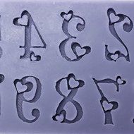 "Love Number Fondant Mold Silicone Cake Mould Decorating Tool" shopping N6