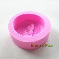 Mom&amp;pea 0523 Faces Shaped Silicone Mould for Fondant Cake Sugar Paste Cake Decoration 3d Cake Toppers Mold Soap...