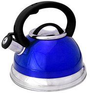 Premium Blue Modern Style 3 Quart Stainless Steel Rapid Heating Whistling Tea Kettle