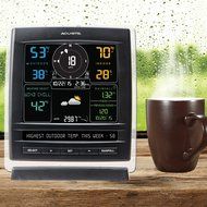 AcuRite 01085RM Color Display (Dark Theme), 5-in-1 Weather Station, &amp; 2-Sensor Weather Environment System with...