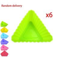 MuLuo 6Pcs Cake Muffin Chocolate Cupcake Liner Baking Cup Mold Mould Triangle Random N2