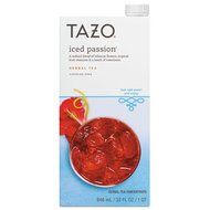 Tazo Iced Tea Concentrate, Iced Passion, 32 oz Tetra Pak