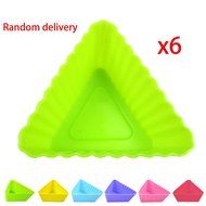 MuLuo 6Pcs Cake Muffin Chocolate Cupcake Liner Baking Cup Mold Mould Triangle Random N3