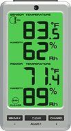 Ambient Weather WS-23-X2 Big Digit 8 Channel Wireless Thermo-Hygrometer with Two Remote Sensors