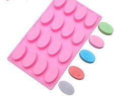 ALVA Even the 16 elliptic silicone cake mold chocolate pudding mould 5pcs#CM30