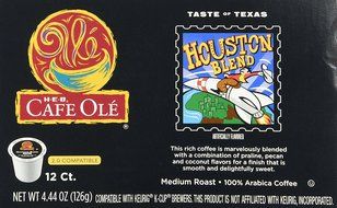Cafe Ole Taste of Texas Houston Blend 12 Count K-cups (Pack of 2) N6