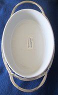 International Silverplated Oval Open Casserole and Caddy N2