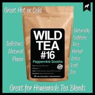 Organic Peppermint Tea, Loose Leaf Herbal Peppermint Leaves, Wild Tea #16 Peppermint Soothe by Wild Foods (2 ounce) N11