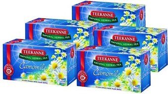 Teekanne Tea Herbal Chamomile, 20 Teabags Box (Pack of 5)