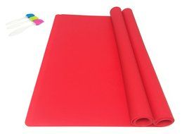 EPHome 2Pack Extra Large Multipurpose Silicone Nonstick Baking Mat, Pastry Mat, Heat Resistant Nonskid Table Mat... N4