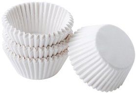 Mini Baking Cups White - 100 Ct