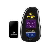 Camonity Cobblestone Shaped Forecast RF Remote Wireless Weather Station In/outdoor Hygrometer Temperature Meter...