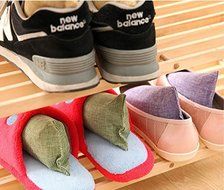N.CHOOSE Natural Air Purifying Bags, Air Freshener and Shoe Deodorizer, Smelly Shoes Absorb Sweat Charcoal Bag... N2