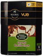 32 Count - Green Mountain Caramel Vanilla Cream Vue Cup For Keurig Vue Brewers