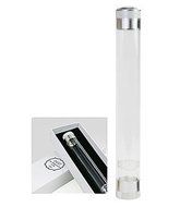 Clear Tempered Glass Travel Cigar Tube w/Hygrometer &amp; Humidifier (8-1/4") ~ Choose Your Color