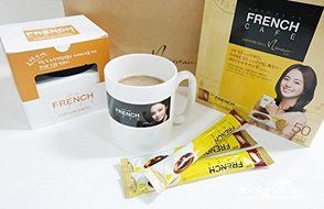 French Cafe Instant Arabica Coffee Mix w/ Nonfat Milk - 100-stick Box