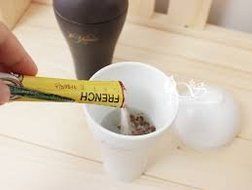 French Cafe Instant Arabica Coffee Mix w/ Nonfat Milk - 100-stick Box N2