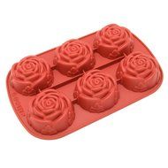 Leegoal (TM) 6 Cavity Snowflake Silicone Non Stick Cake Bread Mold Chocolate Jelly Candy Baking Mould N20