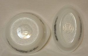 Glasbake - Onion Blue - 2 Piece Set - J235 1 Quart &amp; J514 2 Quart
