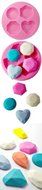 FOUR-C Gum paste Molds Different Diamond Silicone Mould for Cake Color Pink