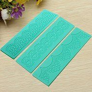 3PCS Bakeware Lace Silicone Mold Cake Decorating Tools N6