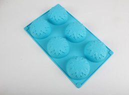 Leegoal (TM) 6 Cavity Snowflake Silicone Non Stick Cake Bread Mold Chocolate Jelly Candy Baking Mould N26