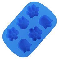 Leegoal (TM) 6 Cavity Snowflake Silicone Non Stick Cake Bread Mold Chocolate Jelly Candy Baking Mould N29
