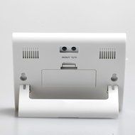HITO Humidity/Indoor Outdoor Temperature Clock w/ Max and Min and Remote Probe (White) N2