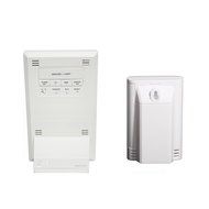 HITO Humidity/Indoor Outdoor Temperature Clock w/ Max and Min and Remote Probe (White) N4